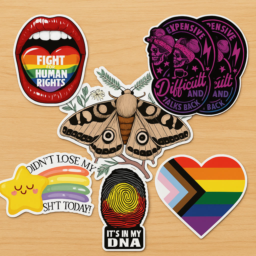 Custom Premium Die-Cut Stickers Upload your file see below for instructions