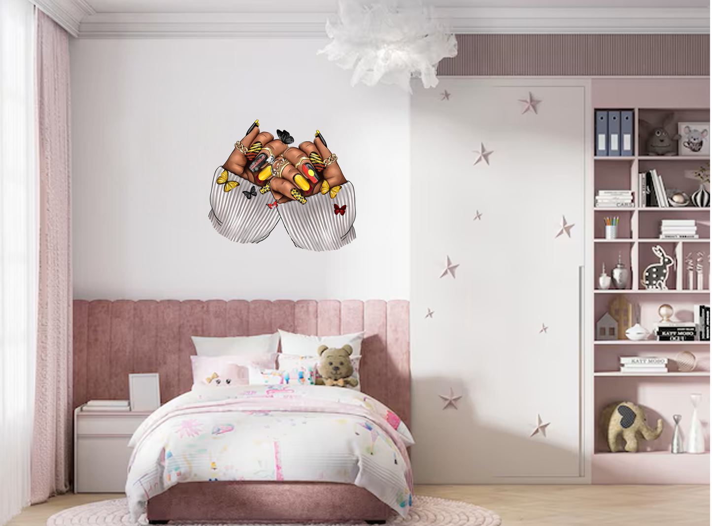 Nharla nails wall decal