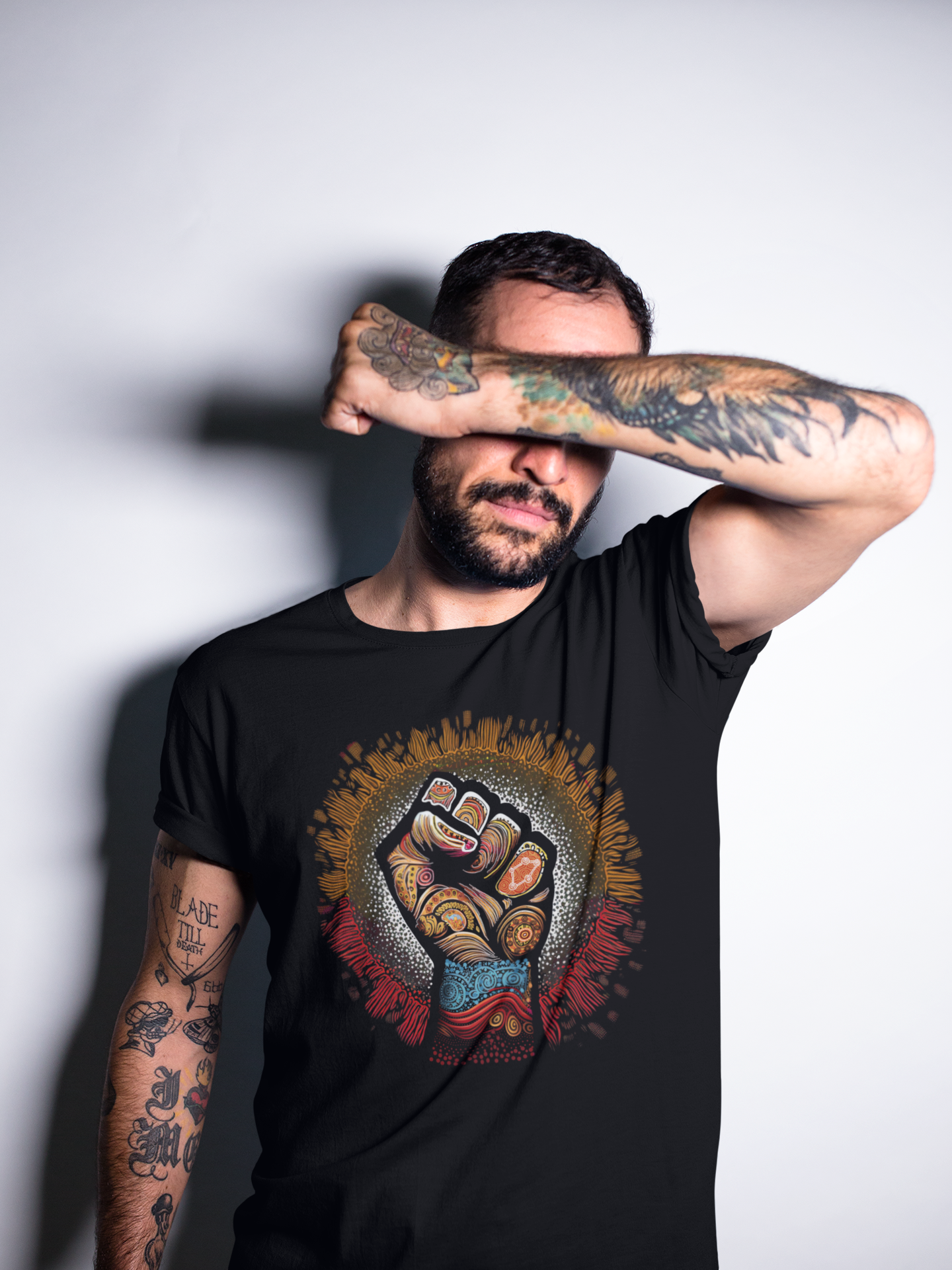 Unisex T-shirt on black