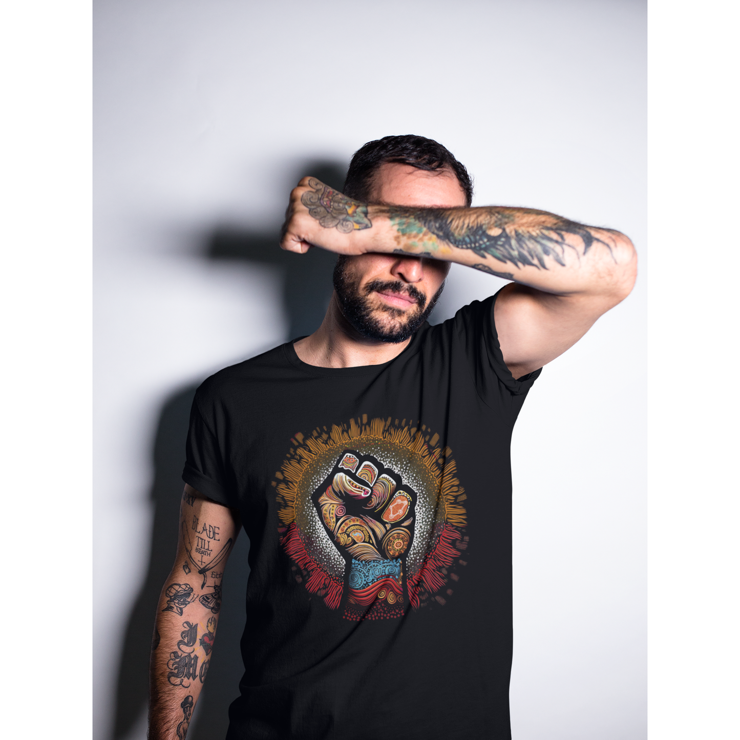 Unisex T-shirt on black