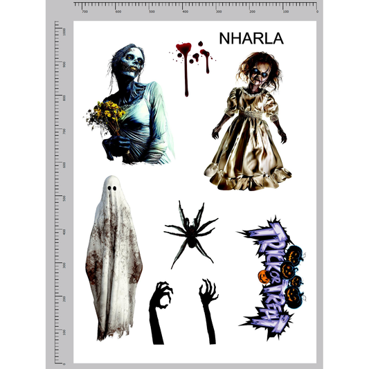 Adult Halloween Wall Decal / Print