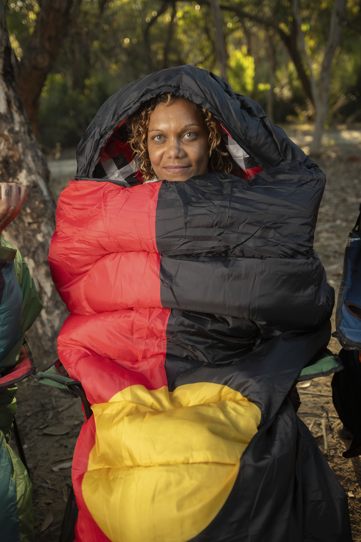 Aboriginal flag sleeping bag