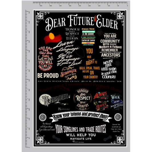 Dear Future Elder Wall Decal / Print
