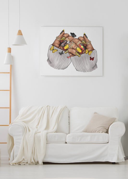 Nharla nails wall decal