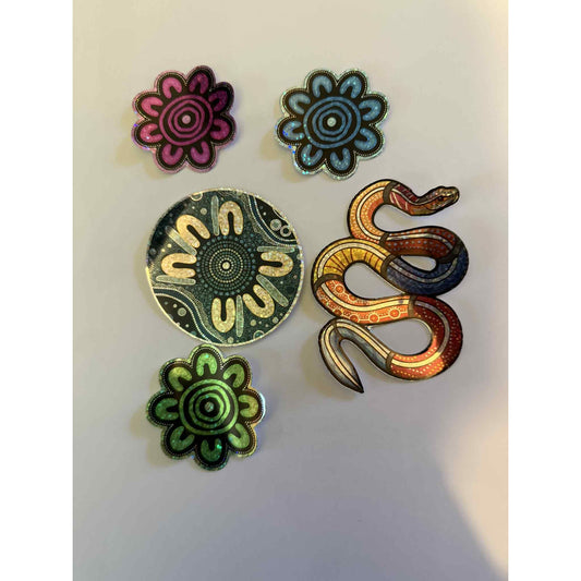 Metallic Glitter Stickers