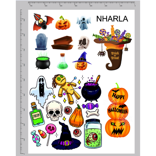 Kids Halloween wall decal